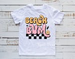 Beach bum (orange/pink) - sublimation tee (infant to adult sizes)