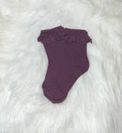 RTS purple lace midi socks 4-6 years