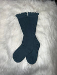 RTS blue fancy lace top socks  4-6 years
