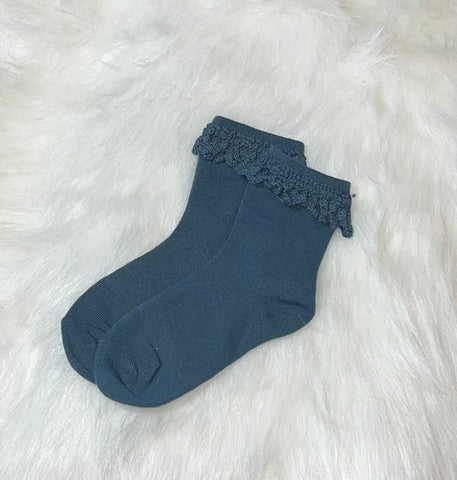 RTS Blue lace midi socks 4-6 years