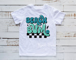 Beach bum (blue/green)  - sublimation tee (infant to adult sizes)