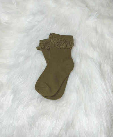 RTS green lace midi socks 1.5-3 years