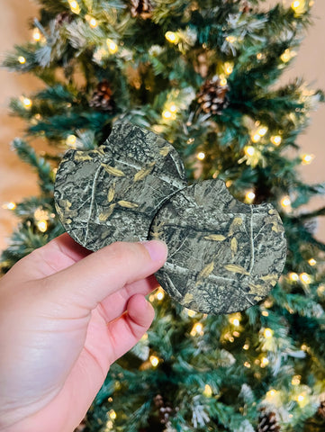 Camo car coasters