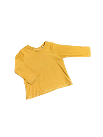 RTS 6/9 months Mustard Long Sleeve tee shirt